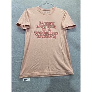 Goods & Better Every Mother Is A Working Woman Graphic T-Shirt Pink Womens Small